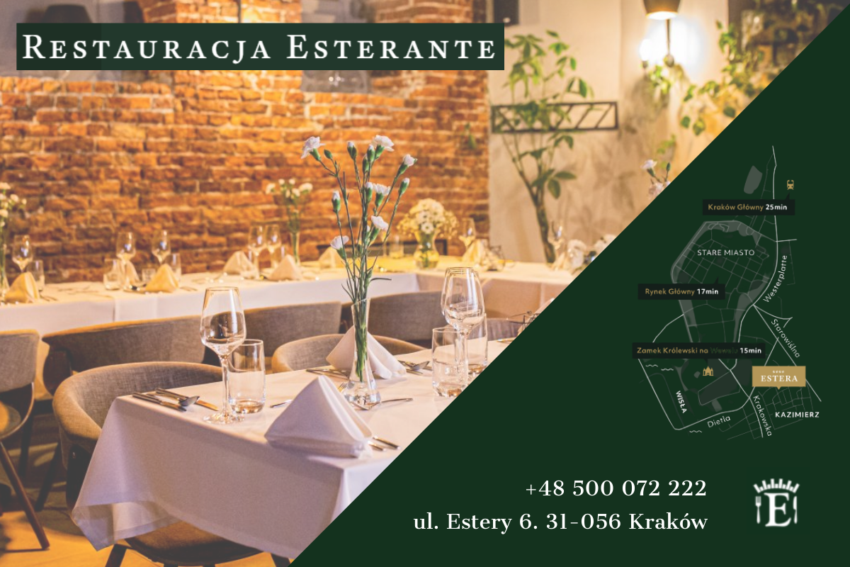 Restauracja Esterante Kraków Kazimierz